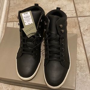 Black high top sneakers size 9.5